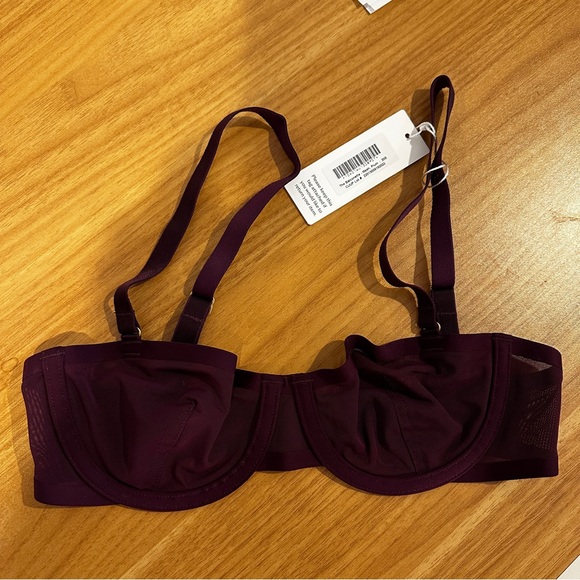 CUUP balconette mesh bra 30B plum color NWT - Picture 3 of 4